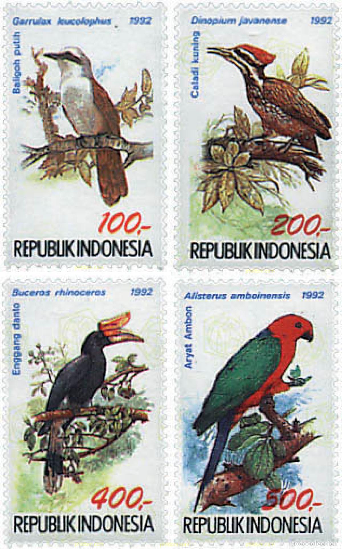 Sellos: 31432 MNH INDONESIA 1992 AVES