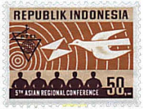 Sellos: 31419 MNH INDONESIA 1971 5 CONFERENCIA ASIATICA DE PTT