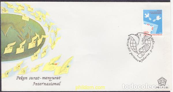 Sellos: 399071 MNH INDONESIA 1988 SEMANA INTERNACIONAL DE LA CARTA