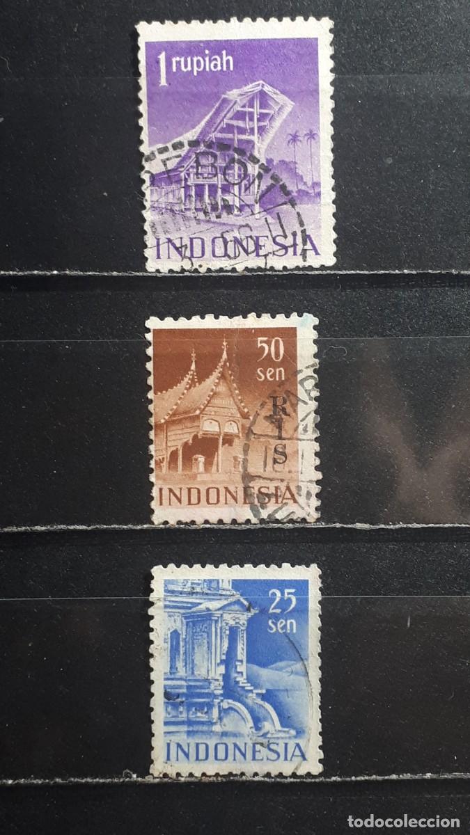Sellos: INDONESIA. A&Ntilde;O 1949. &deg;. YVERT 354, 358, 361