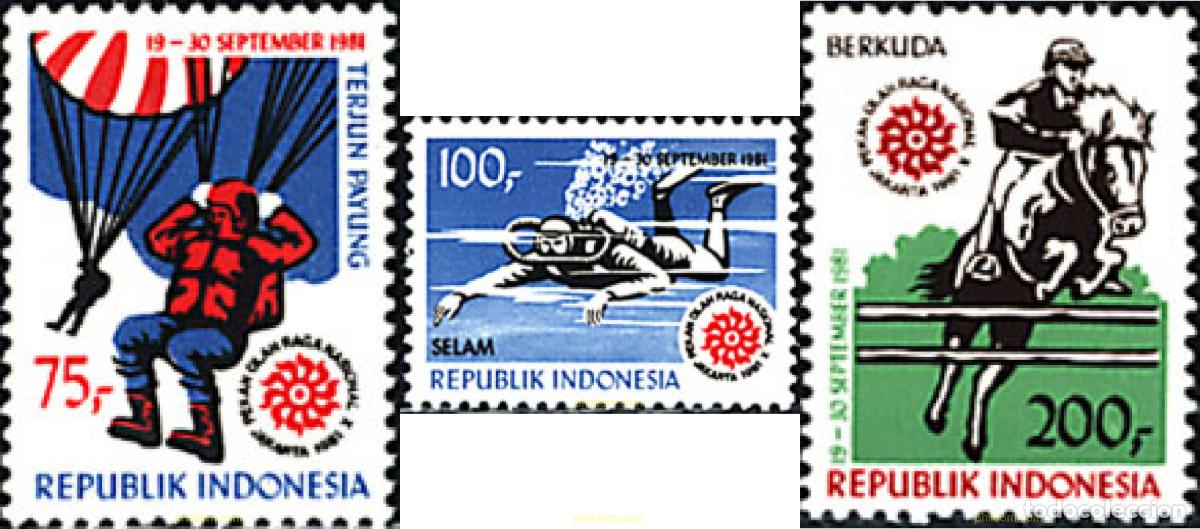Sellos: 31400 MNH INDONESIA 1981 DEPORTE