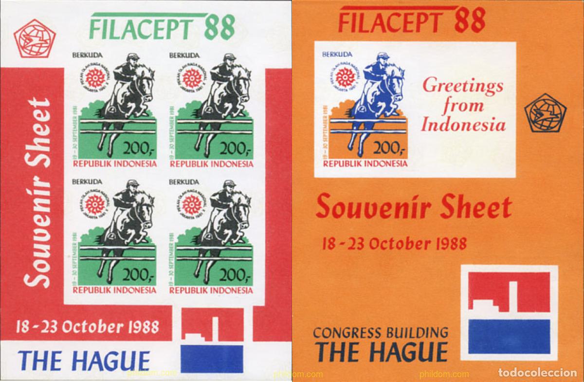 Sellos: 104646 MNH INDONESIA 1988 CABALLOS
