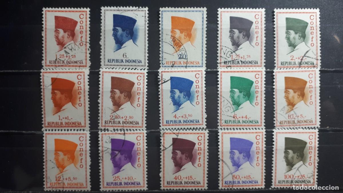 Briefmarken: INDONESIA. A&Ntilde;O 1963. &deg;. YVERT 411/9, 422/4