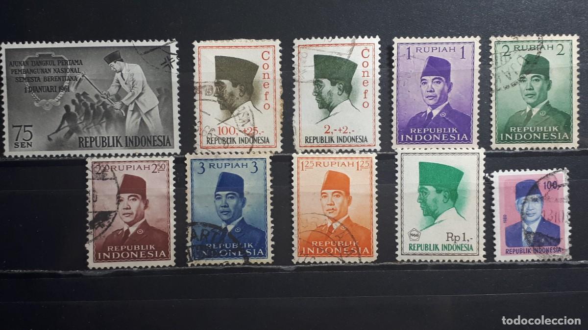 Sellos: INDONESIA &deg;. A CATALOGAR