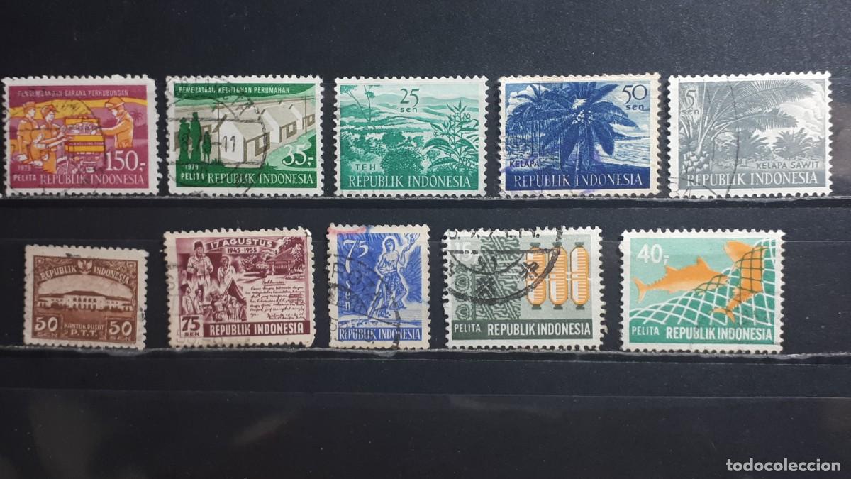 Sellos: INDONESIA &deg;. A CATALOGAR