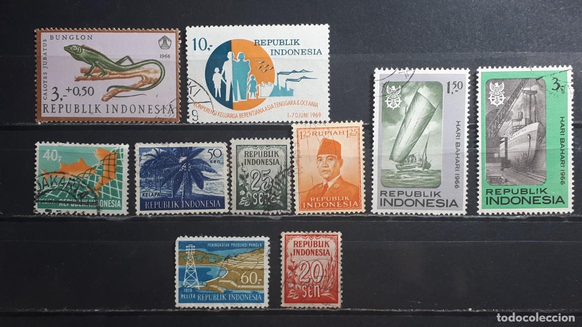 Sellos: INDONESIA &deg;. A CATALOGAR