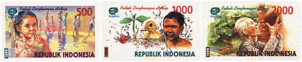 Sellos: 99802 MNH INDONESIA 1999 ECOPHILA 99. EXPOSICION FILATELICA . PROTECCION AL MEDIO AMBIENTE