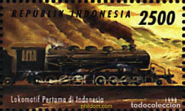 Sellos: 156411 MNH INDONESIA 1998 TRENES