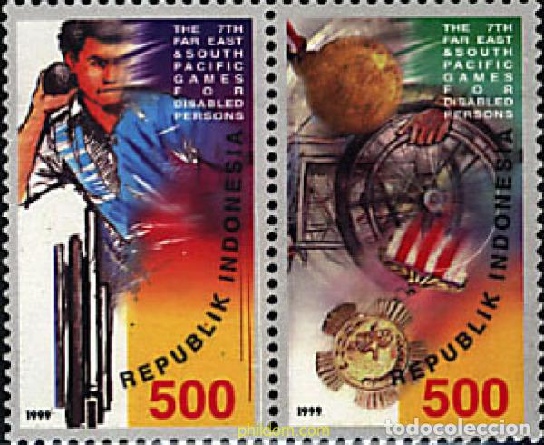 Sellos: 6675 MNH INDONESIA 1999 7 JUEGOS DEL EXTREMO ORIENTE Y DEL PACIFICO SUR PARA MINUSVALIDOS