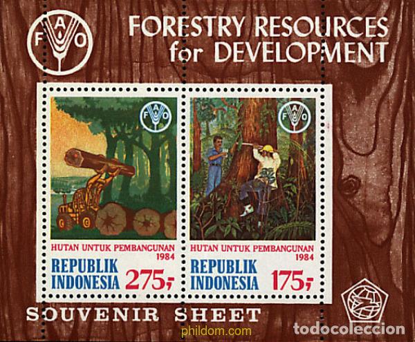 Sellos: 42166 MNH INDONESIA 1984 RECURSOS FORESTALES
