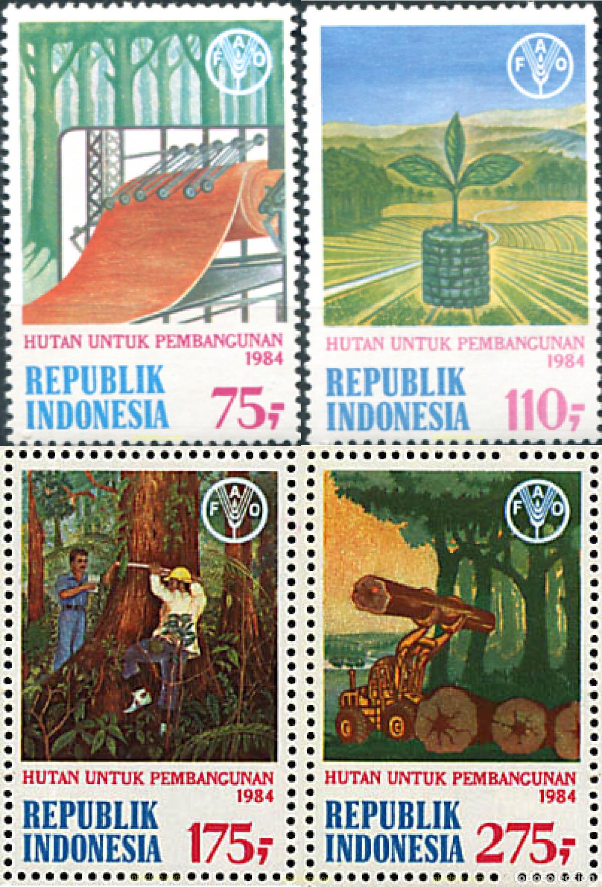 Sellos: 42165 MNH INDONESIA 1984 RECURSOS FORESTALES