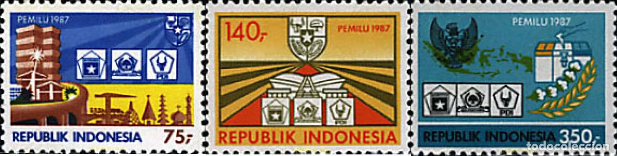 Sellos: 47028 MNH INDONESIA 1987 ELECCIONES GENERALES
