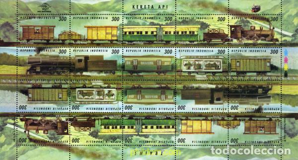 Selos: 336370 MNH INDONESIA 1998 TRENES