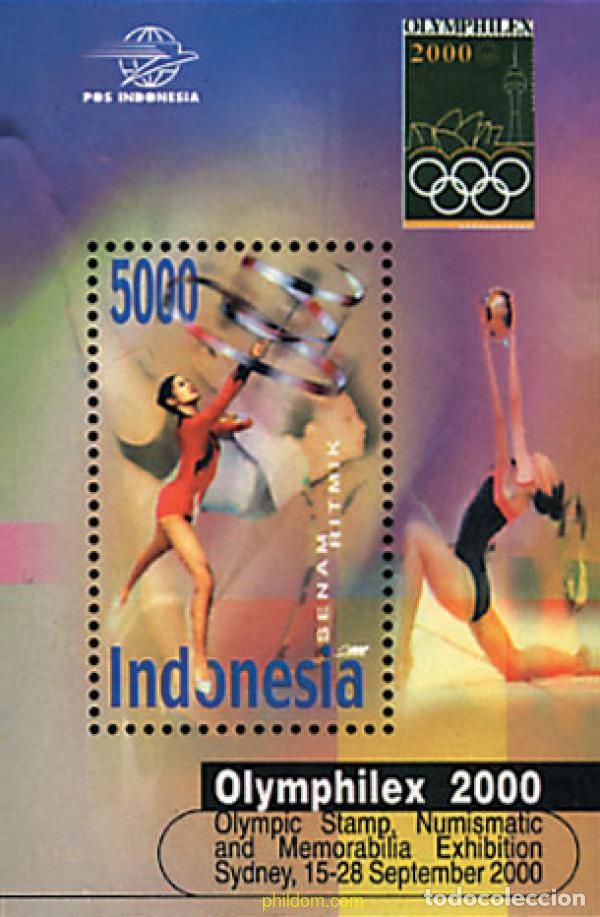 Sellos: 66553 MNH INDONESIA 2000 OLYMPHILEX 2000. EXPOSICION INTERNACIONAL DE FILATELICA OLIMPICA
