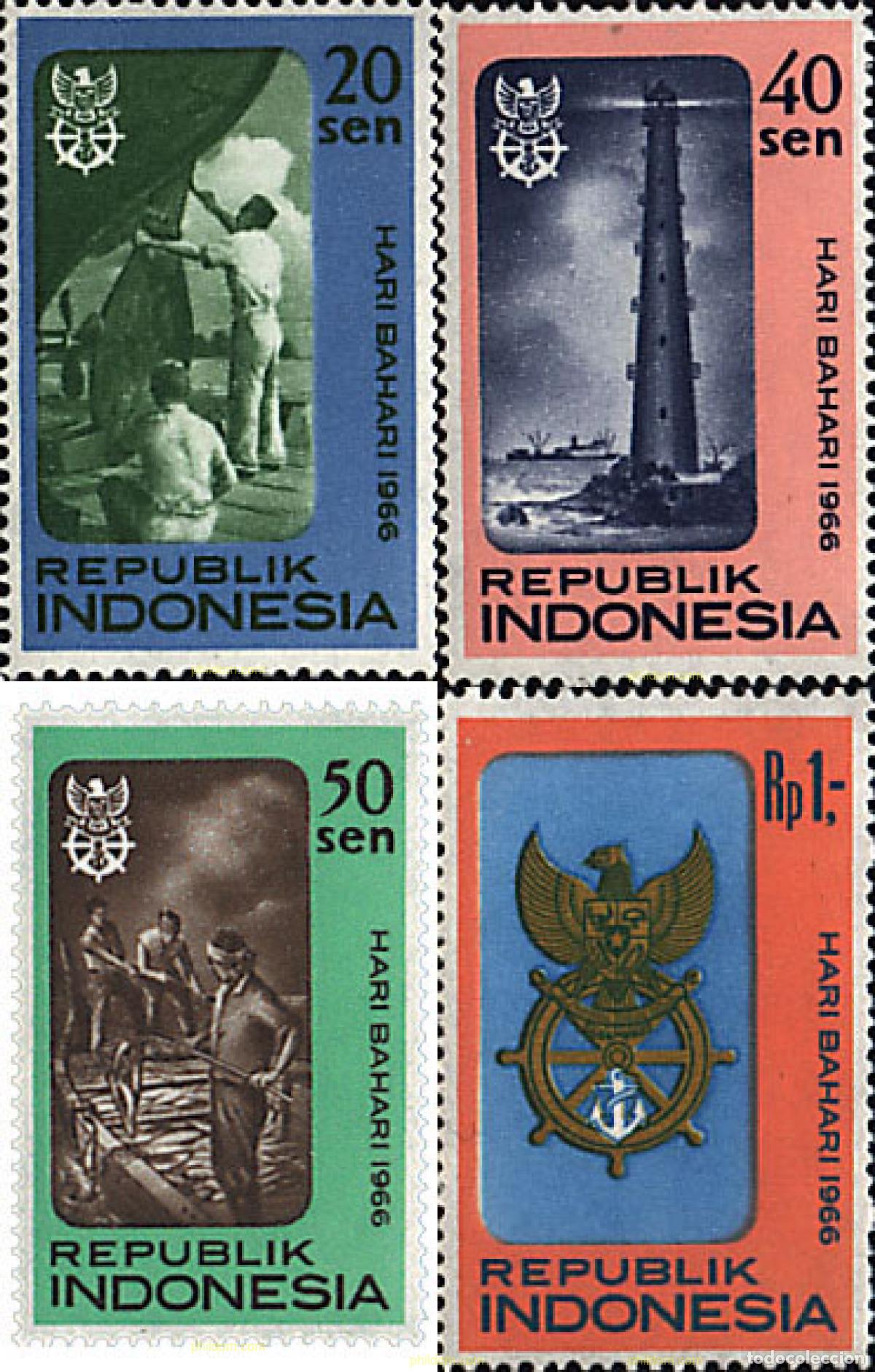 Selos: 56079 MNH INDONESIA 1966 MARINA NACIONAL