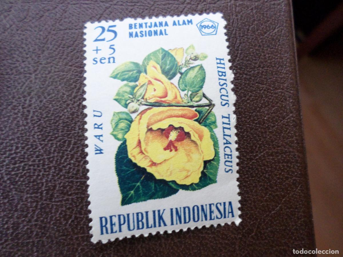Sellos: indonesia, 1966, flora, Yvert 473