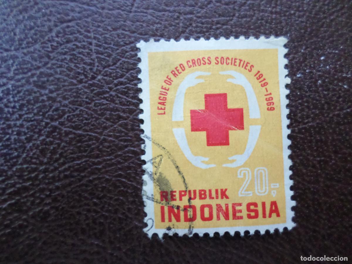Sellos: indonesia, 1969, 50 aniv. liga de sociedades de cruz roja, Yvert 566