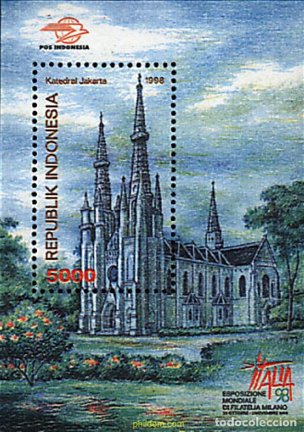 Sellos: 156379 MNH INDONESIA 1998 ITALIA 98. EXPOSICION FILATELICA INTERNACIONAL