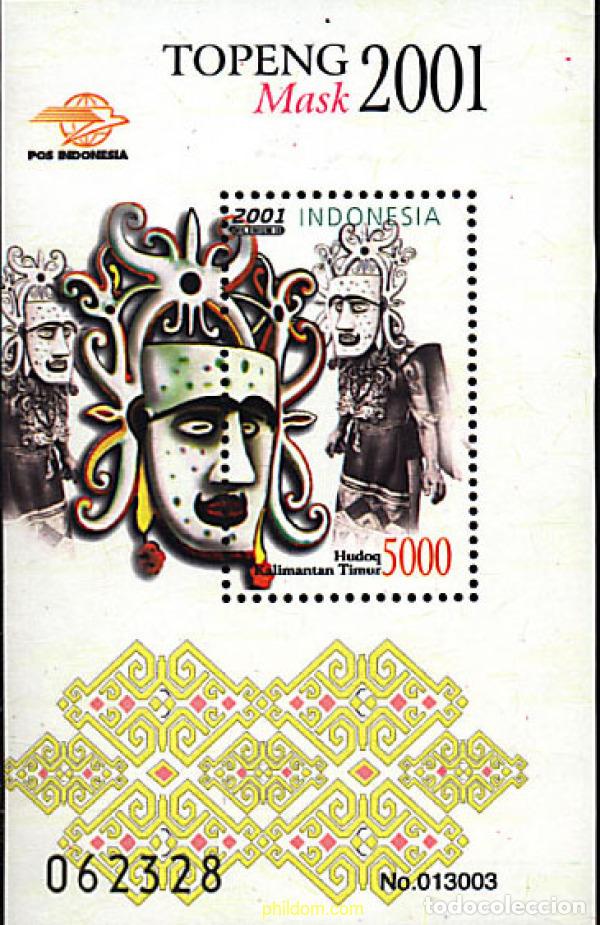 Francobolli: 66582 MNH INDONESIA 2001 MASCARAS TRADICIONALES