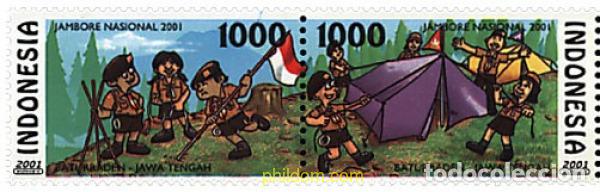 Sellos: 5344 MNH INDONESIA 2001 JAMBORE NACIONAL