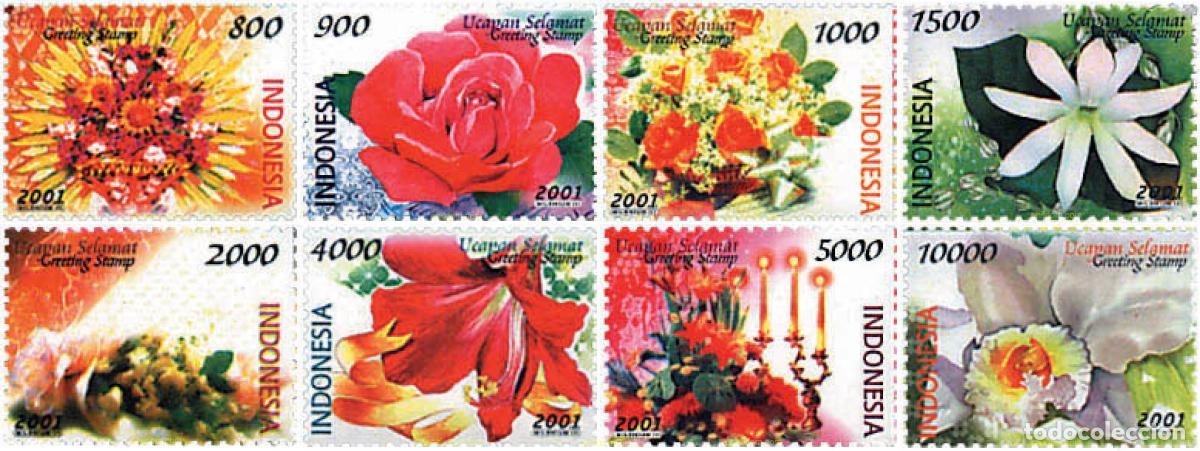 Sellos: 89835 MNH INDONESIA 2001 SELLOS DE MENSAJES