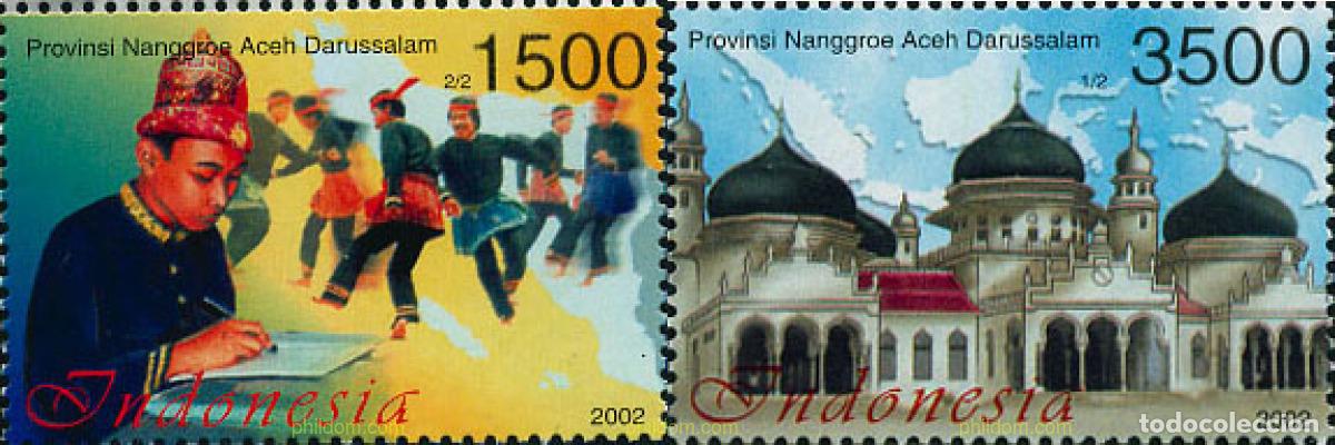 Sellos: 102949 MNH INDONESIA 2002 PROVINCIA DE ACEH