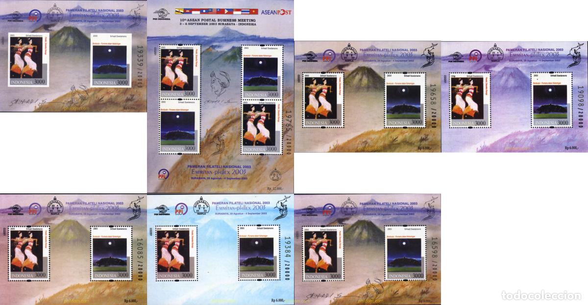 Sellos: 136533 MNH INDONESIA 2003 EMMITAN-PHILEX 2003. EXPOSICION FILATELICA NACIONAL