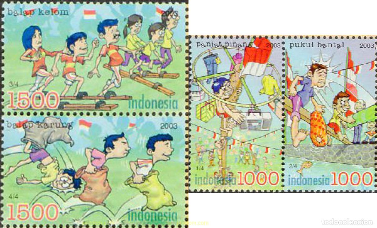 Sellos: 136526 MNH INDONESIA 2003 JUEGOS TRADICIONALES