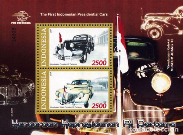 Sellos: 149463 MNH INDONESIA 2004 COCHES PRESIDENCIALES