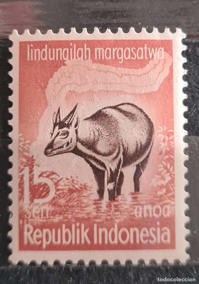 Sellos: Sello nuevo de Indonesia 1959: protecci&oacute;n de los animales