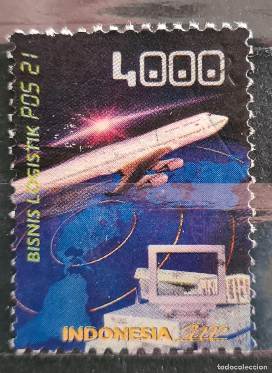 Sellos: Sello usado de Indonesia 2000: D&iacute;a del Correo Postal