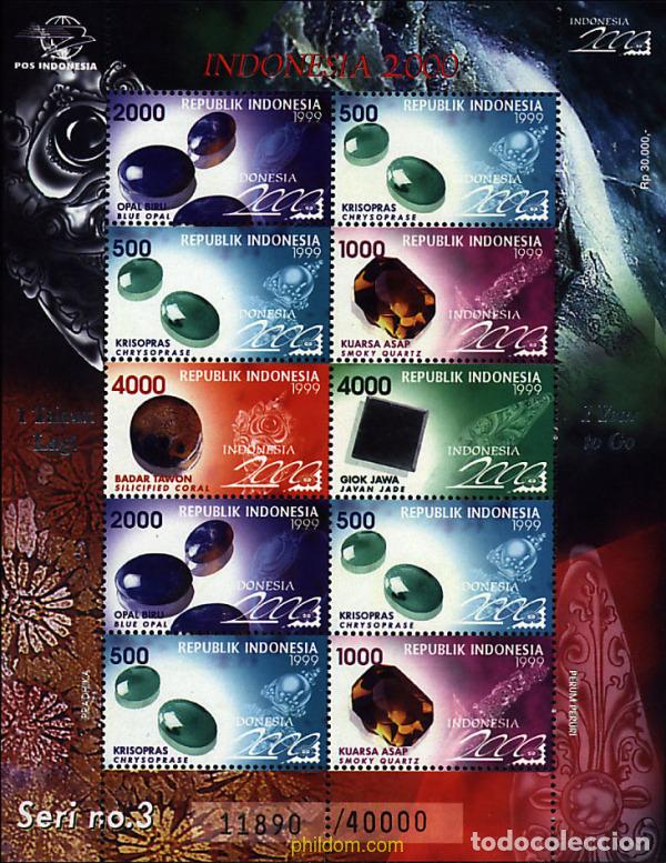 Sellos: 9342 MNH INDONESIA 1999 INDONESIA 2000. EXPOSICION FILATELICA INTERNACIONAL