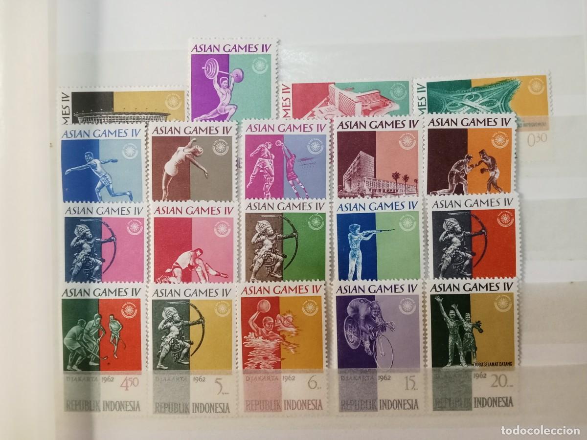 Sellos: SELLOS INDONESIA, A&Ntilde;O 1962, MICHEL 345/359**MNH, 15 VALORES, SERIE COMPLETA.