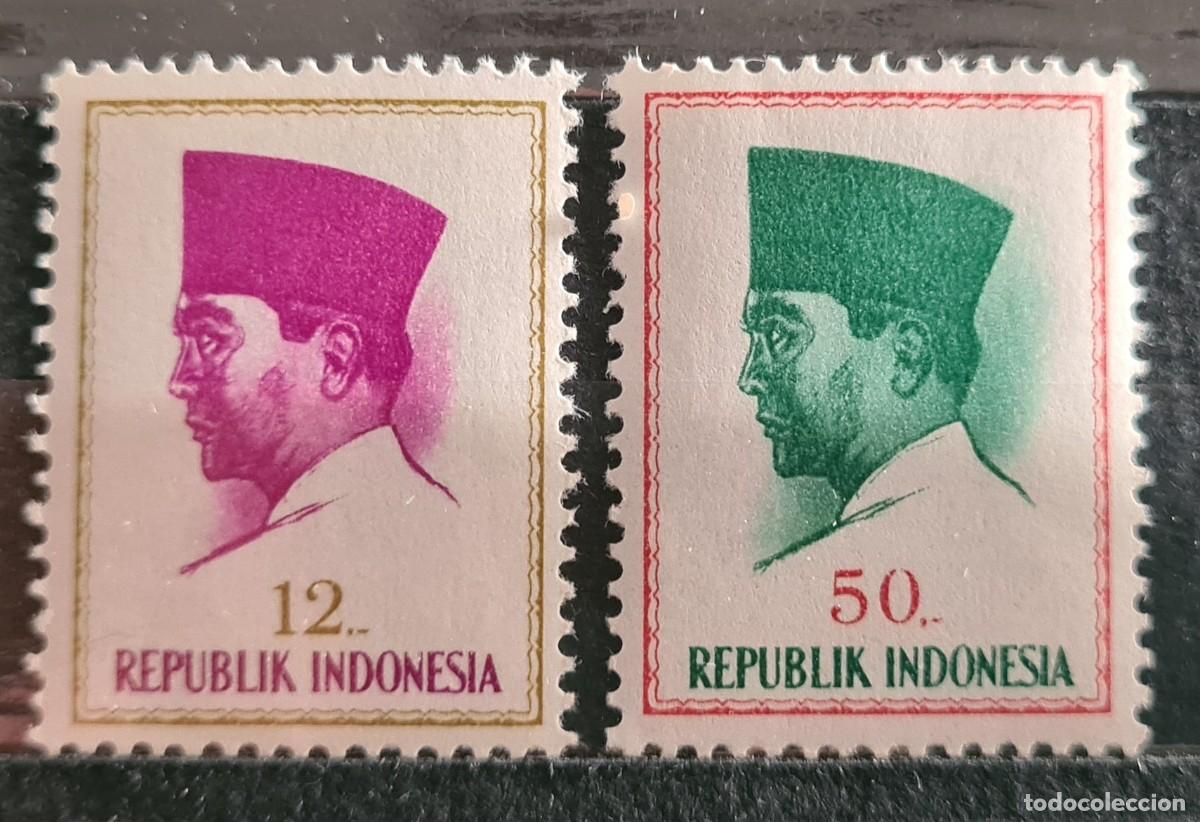 Stamps: Serie de sellos nuevos de Indonesia 1963-64: Presidente Sukarno