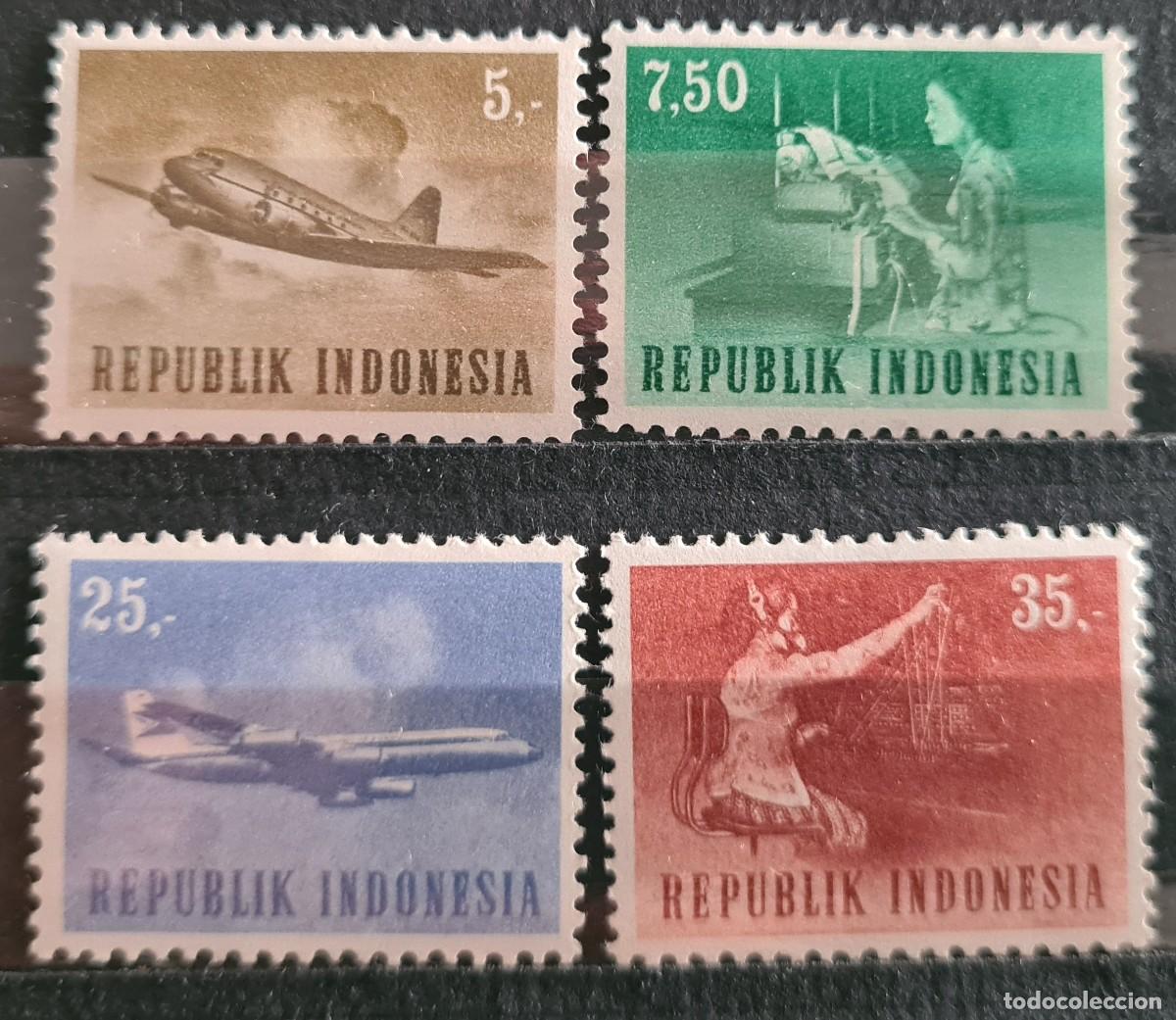 Stamps: Serie de sellos nuevos de Indonesia 1964: Transporte y comunicaciones