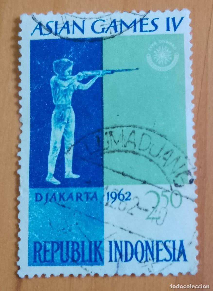 Sellos: INDONESIA - V/F 2,50 - A&Ntilde;O 1962, ASIAN GAMES IV - DJAKARTA , TIRO