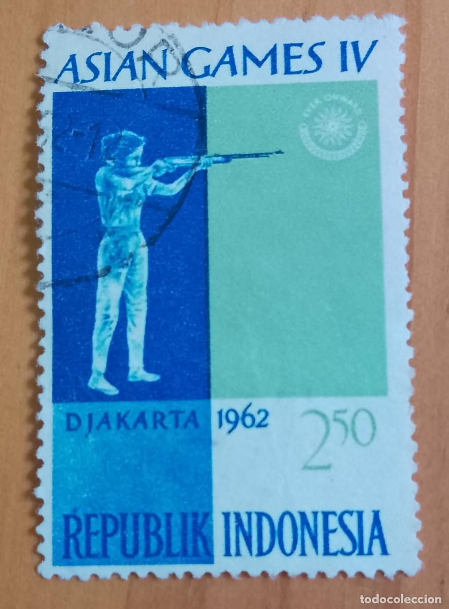 Sellos: INDONESIA - V/F 2,50 - A&Ntilde;O 1962, ASIAN GAMES IV - DJAKARTA , TIRO