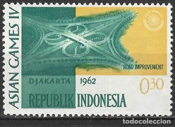 Sellos: Indonesia 1962 - Mi 362 - YT 287 - Intercambiador de carreteras - MNH**