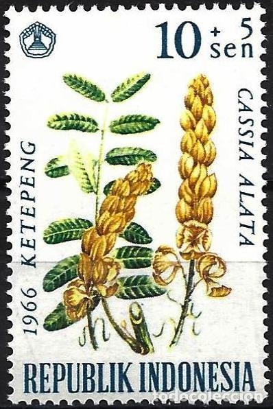 Sellos: Indonesia 1966 - Mi 503 - YT 440 - Flores - MNH**