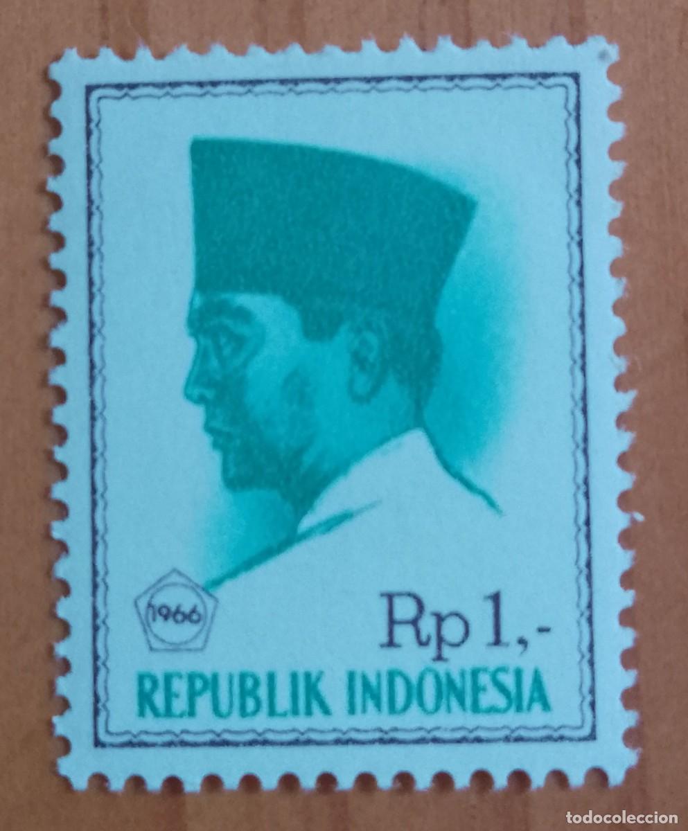 Sellos: INDONESIA - V/F RP 1 - A&Ntilde;O 1966 - PRESIDENTE: SUKARNO - VER DESCRIPCI&Oacute;N