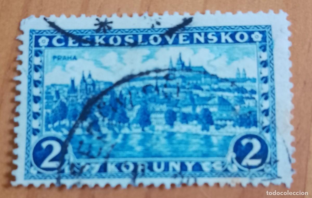 Sellos: CHECOSLOVAQUIA - V/F 2 KORUNY - PRAHA, PRAGA - A&Ntilde;O 1926 - YV 225