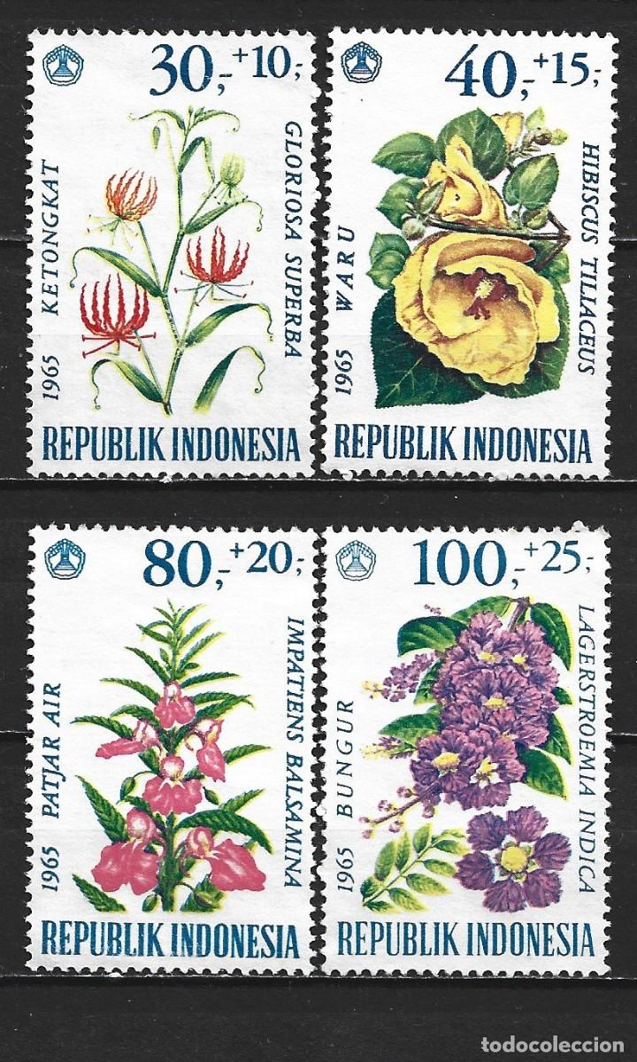Sellos: INDONESIA YVERT NUM. 432/435 SERIE COMPLETA NUEVA SIN GOMA