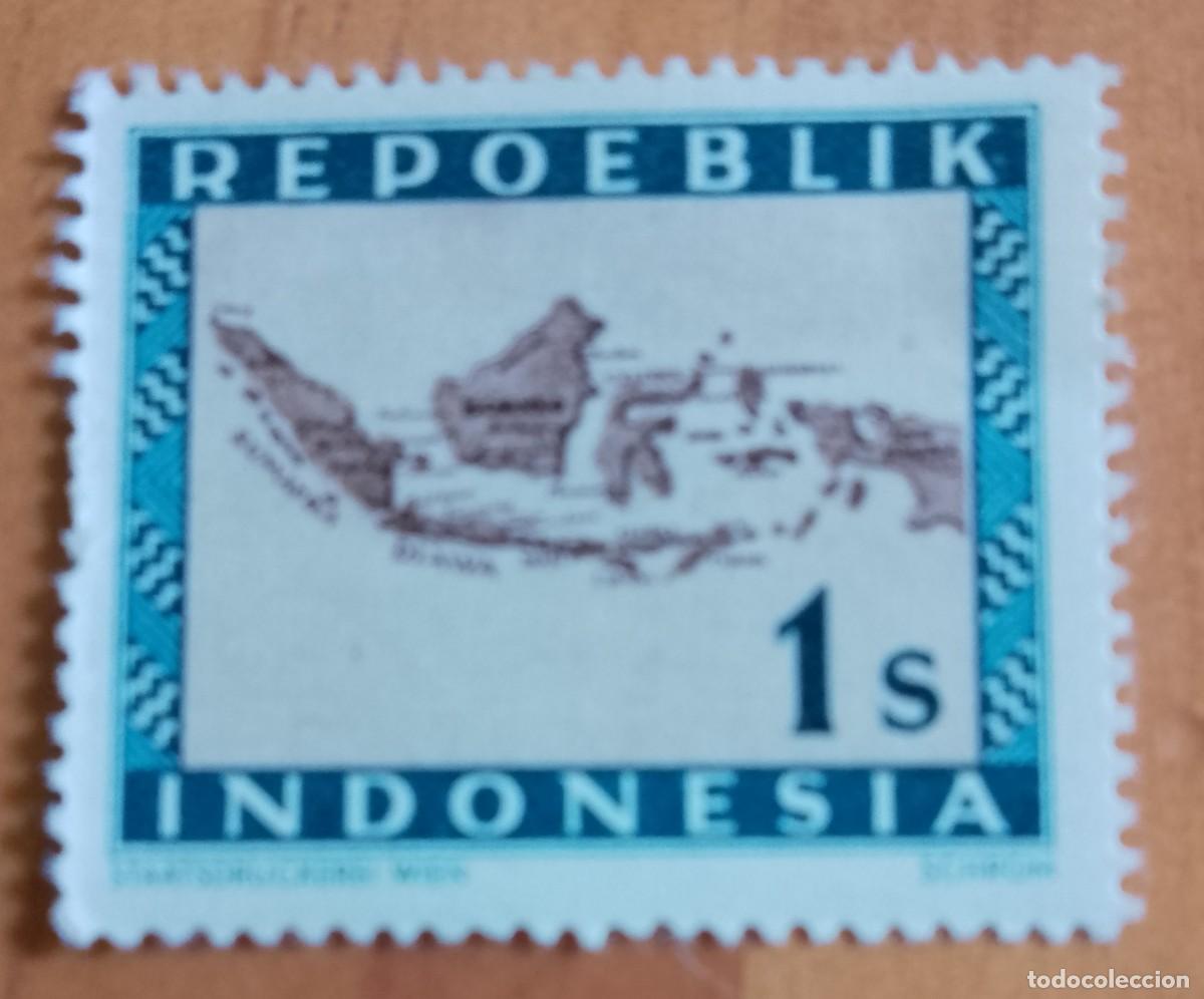 Sellos: INDONESIA, REPOEBLIK - V/F 1 S - A&Ntilde;O 1949, ISLA - VER DESCRIPCI&Oacute;N