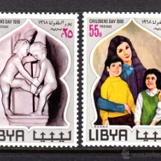 Sellos: LIBIA 318/19** - AÑO 1968 - DIA DE LA INFANCIA
