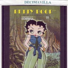 Sellos: DOMINICA, BETTY BOOP, 2001, H.B. 435/38, OTEM153. Lote 46948617
