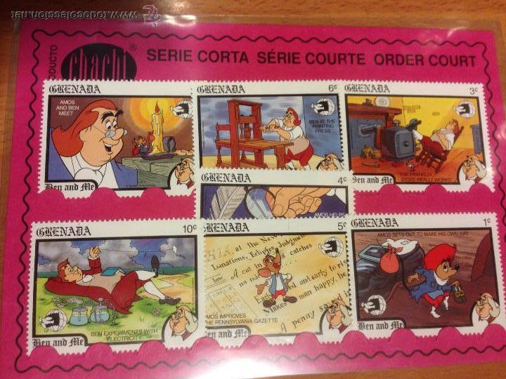 Sellos: Serie 7 sellos grenada Disney - Foto 1