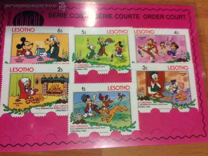 Sellos: Serie 6 sellos lesotho Disney - Foto 1
