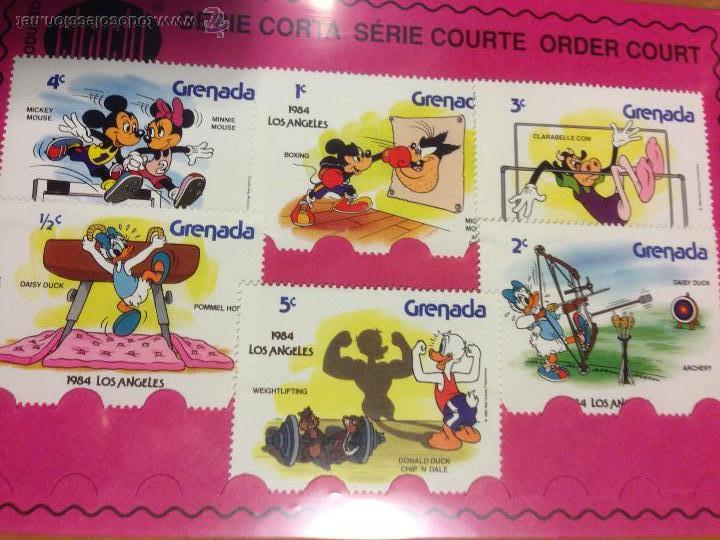 Sellos: Serie 6 sellos grenada Disney - Foto 1