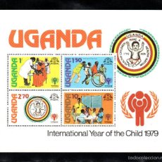 Sellos: UGANDA HB 15** - AÑO 1979 - MEDICINA - AÑO INTERNACIONAL DEL NIÑO