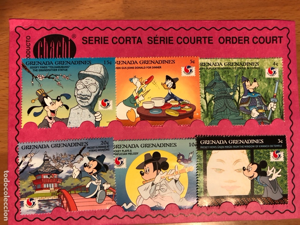 Sellos: 6 sellos grenada Mickey Mouse disney - Foto 1
